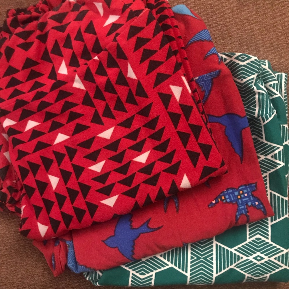 3 Pairs of Lularoe OS Leggings